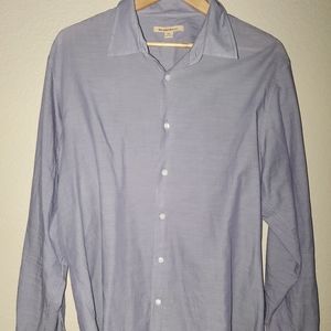 John Varvatos long sleeve mens dress shirt in blue